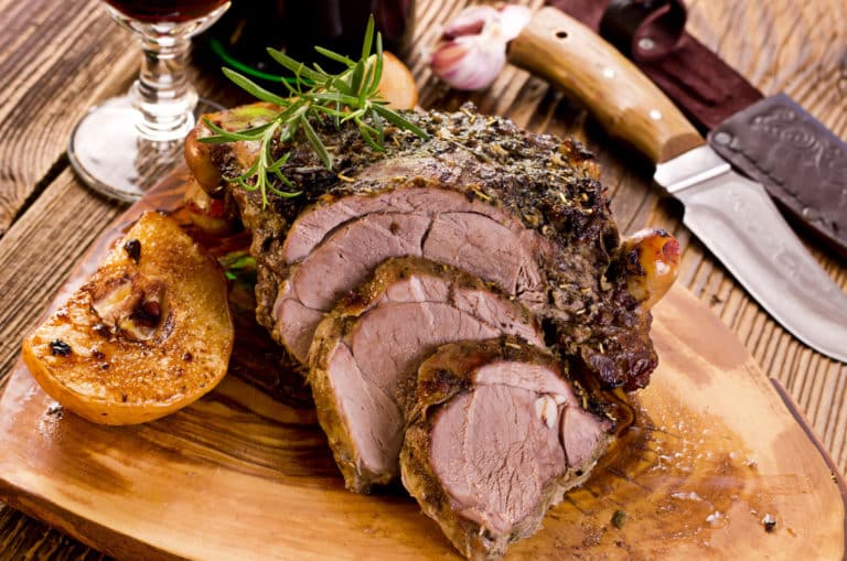 roasted leg of lamb