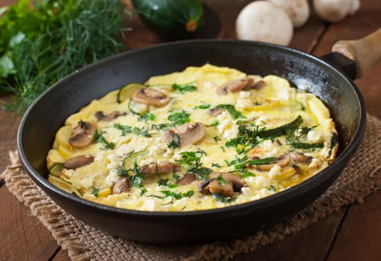 Mushroom and vegetable frittata