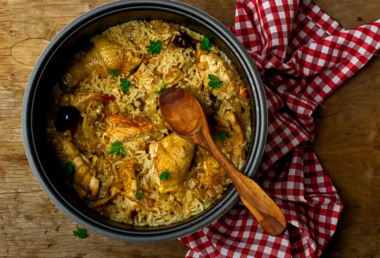 One pot coconut chicken rice