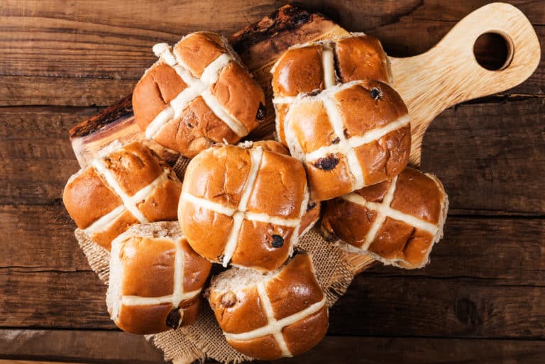 Quick hot cross buns