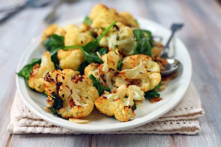 Roasted cauliflower salad