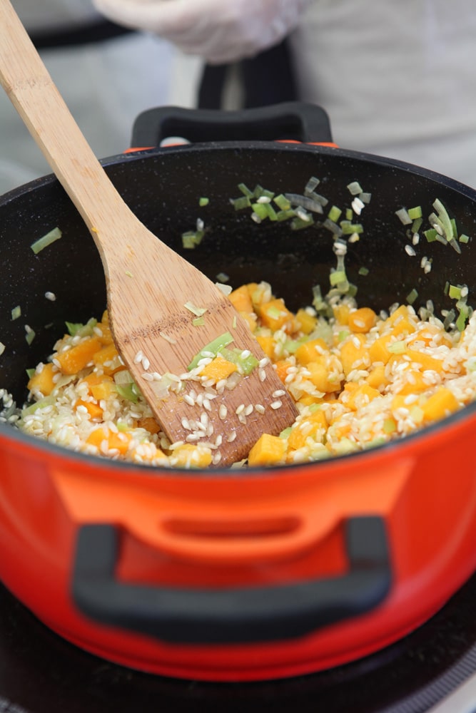 pumpkin & pine nut risotto