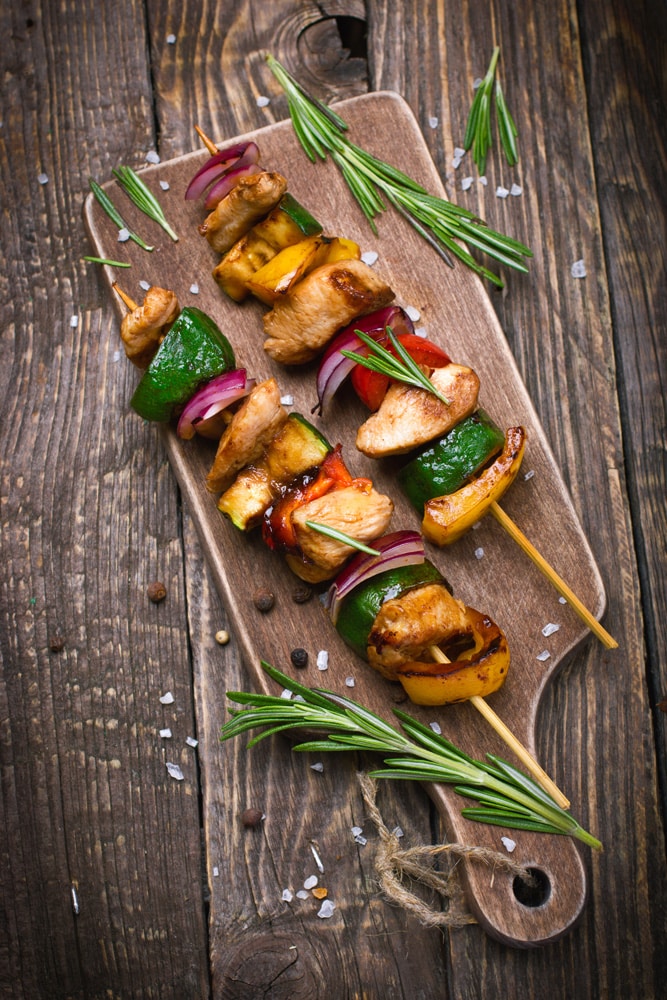 Homemade kebabs