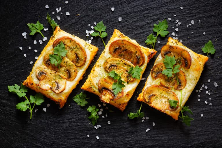 Wild mushroom tartlet