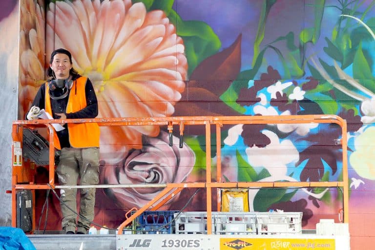 in bloom street art dandenong