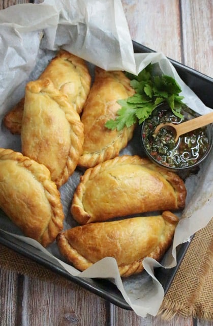 Argentinian Empanadas & Chimichurri Salsa